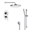 Chrome Shower System with 10